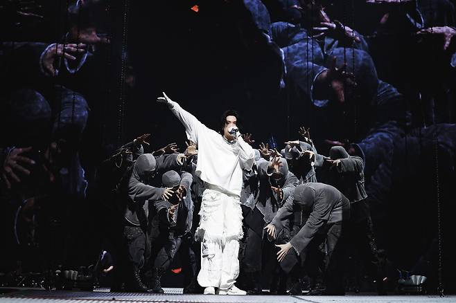 2023년 일본에서 열린 솔로 월드 투어 '슈가 어거스트 디 투어 디데이'(SUGA | Agust D TOUR D-DAY). /빅히트 뮤직