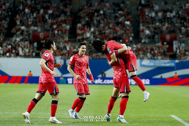 지난해 6월 10일 서울월드컵경기장에서 열린 2026 북중미 월드컵 아시아 3차 예선 B조 10차전 쿠웨이트와의 경기. 문재원 기자