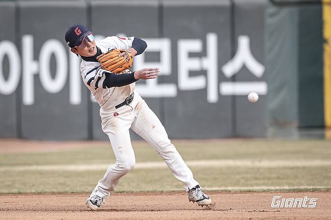 ▲ 전민재 ⓒ롯데 자이언츠