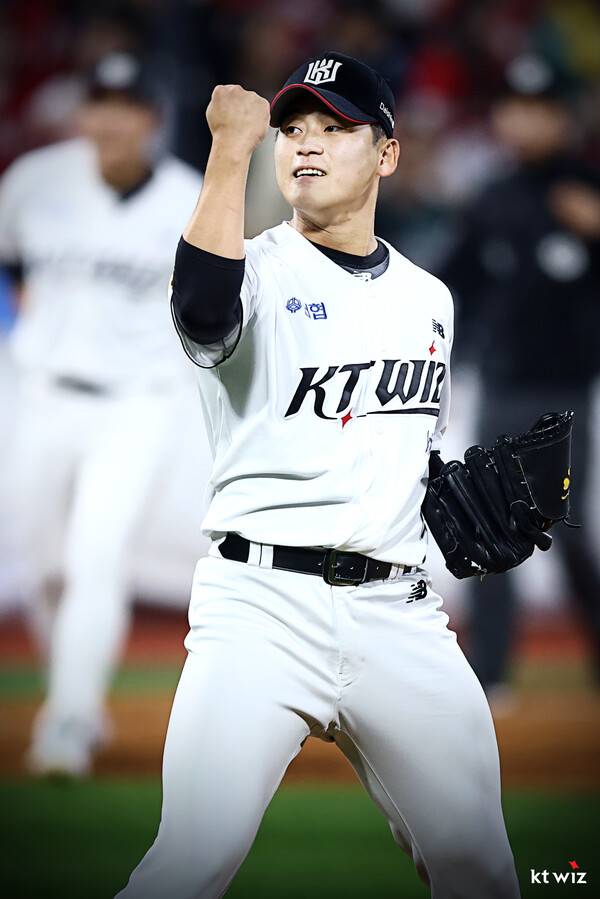 KT의 마무리 투수 박영현(사진=KT)