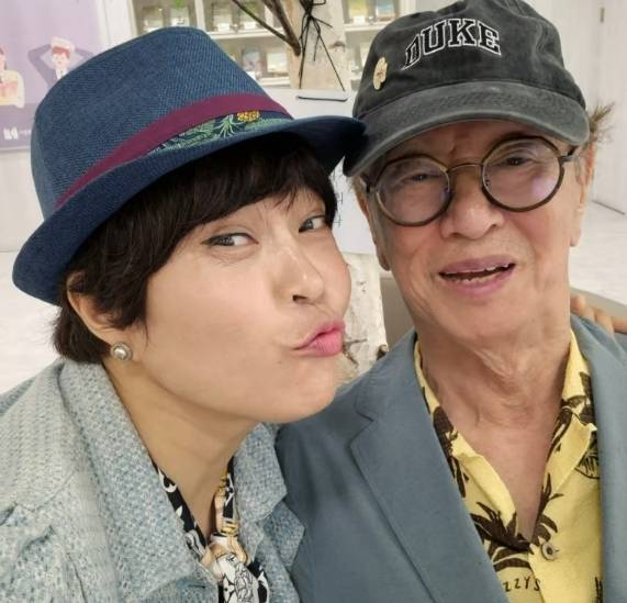 조혜련(왼쪽)과 故전유성 /사진=조혜련 SNS