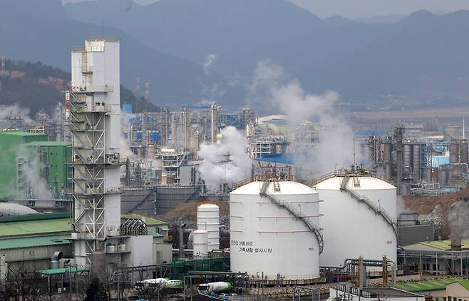 전남 여수시 석유화학단지. 연합뉴스