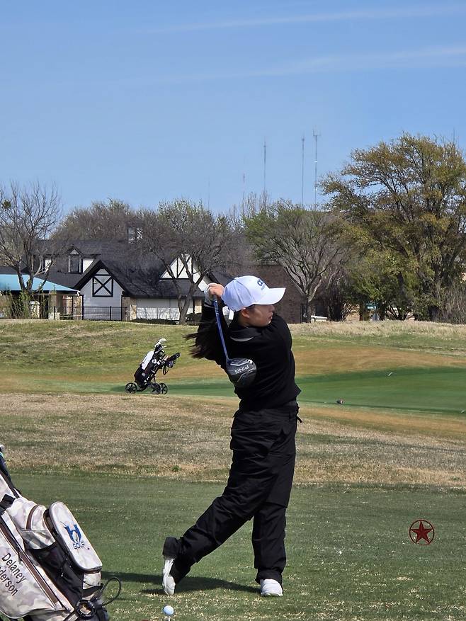 PLK 대표 선수로 출전해 여자부 공동 7위에 오른 윤예은(진성여고 2)의 연습 모습.