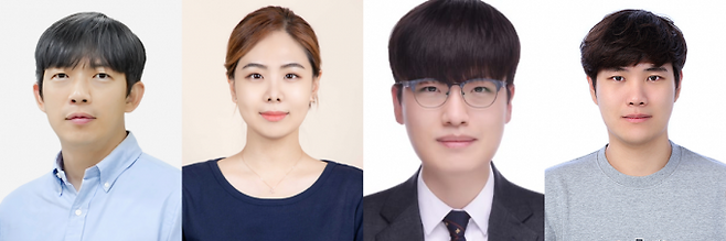 왼쪽부터 김진수 DGIST 교수, 김민경·유태균·장성빈 연구원. DGIST 제공