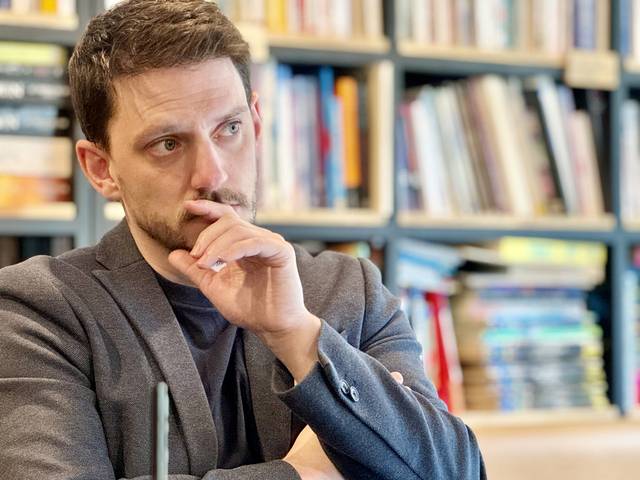 뮤지컬 ‘더 라스트맨’ 영국 프로덕션의 드라마터그인 제스로 컴튼(사진=허미선 기자)