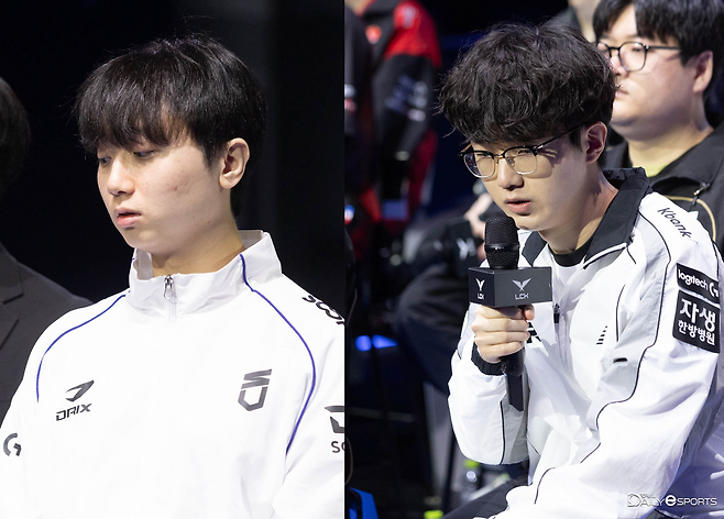 DN 수퍼스 '두두' 이동주와 kt 롤스터 '퍼펙트' 이승민.