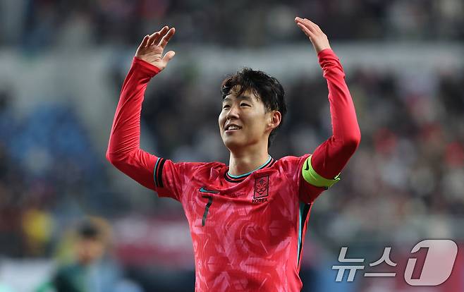 축구대표팀 손흥민. 2025.11.14 ⓒ 뉴스1 김기태 기자