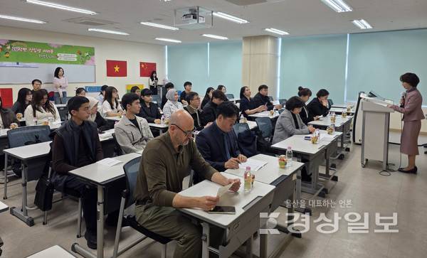 춘해보건대학교 글로벌케어과는 지난 27일 교내 해악관 603호에서 '외국인 학습자 신입생 환영식'을 개최했다고 28일 밝혔다. 춘해보건대 제공