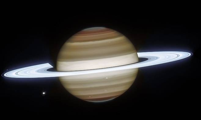 제임스웹우주망원경이 2024년 11월29일 촬영한 토성. 미국항공우주국 제공