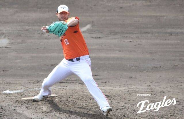 한화의 개막전 선발 윌켈 에르난데스./한화 이글스