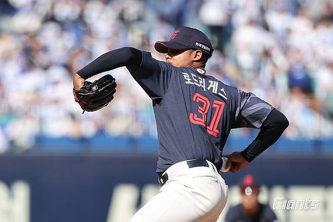 ▲ 엘빈 로드리게스 ⓒ롯데 자이언츠