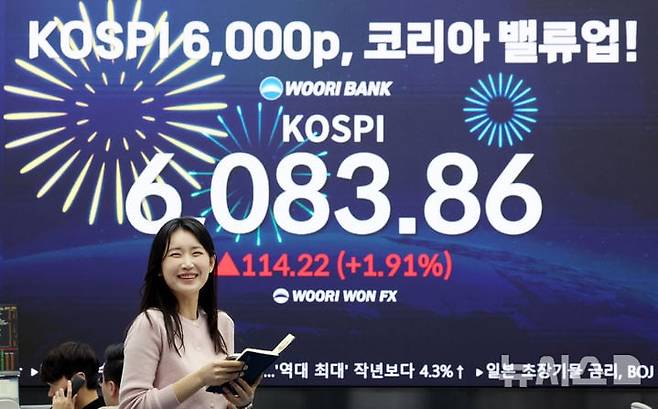 사상 첫 6000 돌파한 코스피