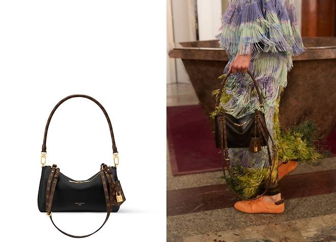 모노그램 패턴 스트랩, 자물쇠 장식 등 루이 비통 가방의 특징을 고루 갖춘 익스프레스 백. 사진 루이 비통