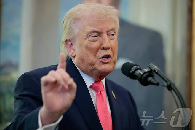 도널드 트럼프 미국 대통령. 2026.03.24. ⓒ 로이터=뉴스1