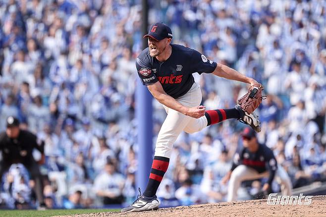 롯데 외인 투수 비슬리. 사진 | 롯데 자이언츠