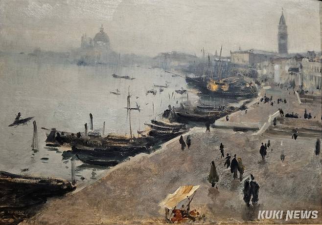 존 싱어 사전트, 회색 날씨의 베네치아, 1882, 캔버스에 유채, 52.5x 70.5cm, 개인 소장