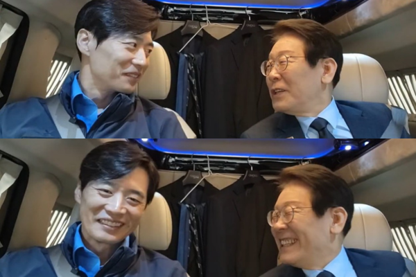 청와대에 등록된 한준호 후보와 이재명 대통령 사진. 한준호 의원실 제공