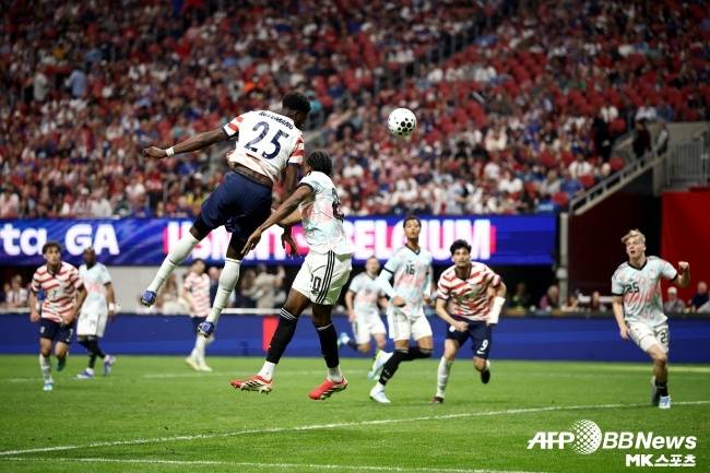 미국 선수와 벨기에 선수가 구분되지 않는다. 사진=AFPBBNews=News1