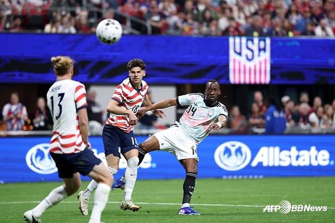 미국-벨기에 경기 장면. /AFPBBNews=뉴스1