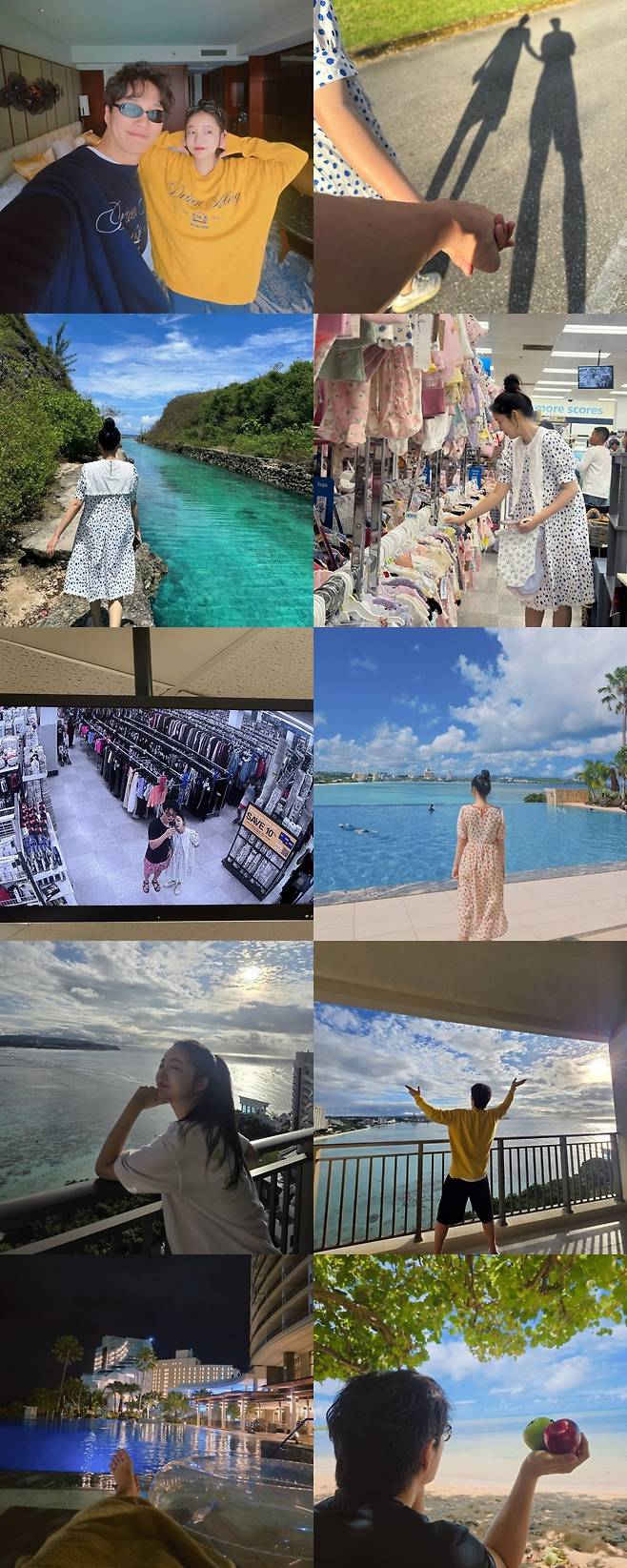 문지인, 김기리 부부가 괌으로 태교여행을 떠났다. / 사진=문지인 SNS