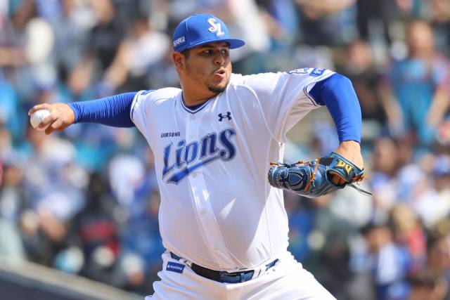 삼성 라이온즈의 아리엘 후라도. 삼성 제공