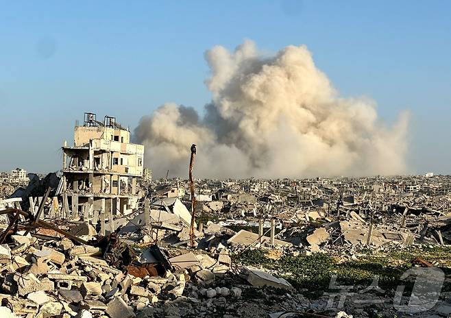 팔레스타인 가자 지구 남부 칸유니스 지역. 2026.02.10. ⓒ 로이터=뉴스1