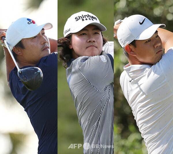 2026년 첫 메이저 대회인 마스터스 토너먼트 '전초전' 격인 미국프로골프(PGA) 투어 발레로 텍사스 오픈에 출전하는 이경훈, 김성현, 김주형 프로. 사진제공=ⓒAFPBBNews = News1 (사진을 무단으로 사용하지 마십시오.)