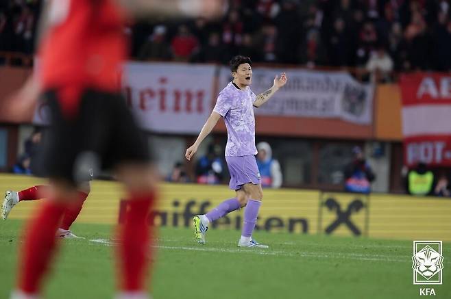 한국 축구 대표팀 김민재. /사진=대한축구협회