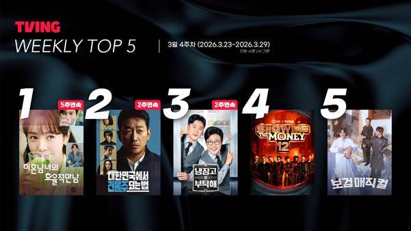 ‘미혼남녀’ 1위 (사진=티빙)