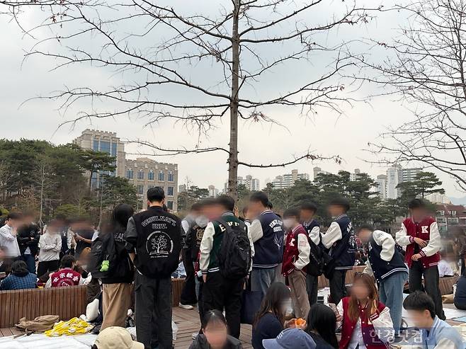 1일 방문한 서울 성북구 고려대 중앙광장 / 사진=이수 기자