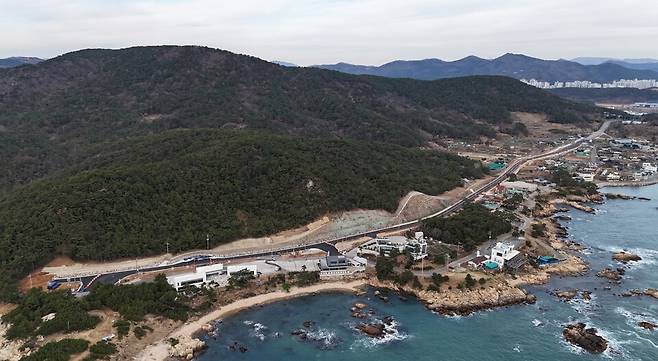 기장군 대변~죽성교차로간 도로개설사업 7차 구간.사진 =기장군 제공