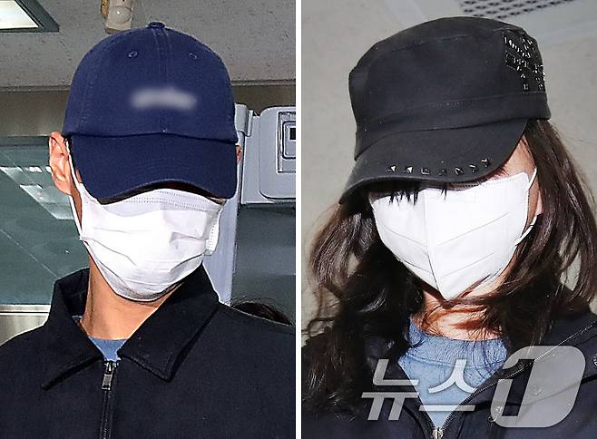 50대 장모를 살해하고 여행용 가방(캐리어)에 담아 대구 북구 신천 잠수교 인근에 버린 혐의(존속살해 등)를 받는 20대 사위(왼쪽)와 시체유기 등 범행에 가담한 20대 딸이 2일 오전 구속 전 피의자 심문(영장실질심사)을 받기 위해 대구지방법원에 도착하고 있다. 2026.4.2 ⓒ 뉴스1 공정식 기자