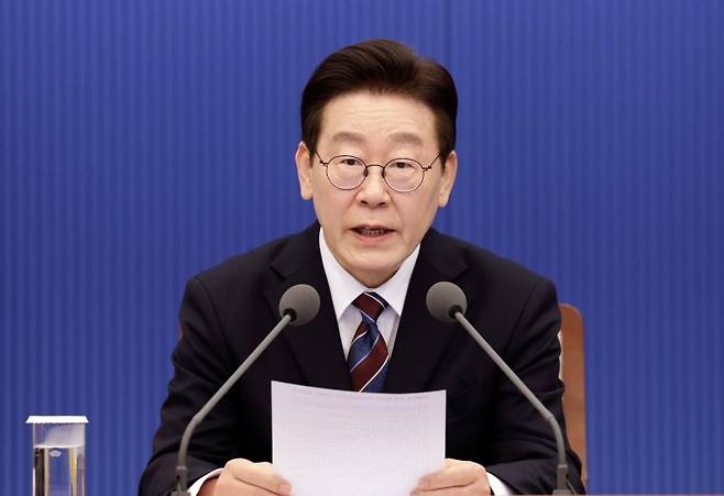 이재명 대통령이 26일 청와대 여민관에서 열린 수석보좌관회의에서 발언하고 있다.2026.2.26. /사진=뉴스1