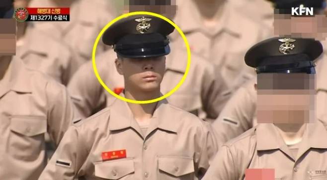가수 정동원이 해병대 수료식을 마쳤다. / 사진=KFN 공식 유튜브 채널