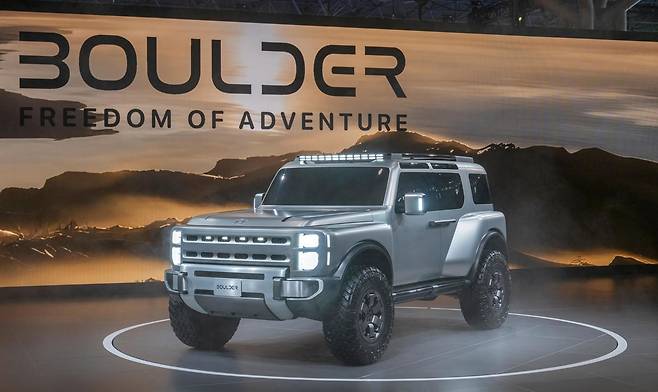 현대자동차그룹이 2026 뉴욕 국제 오토쇼에서 북미 시장 공략을 위한 맞춤형 차량을 대거 선보였다. 현대차는 픽업트럭 시장 공략을 위한 ‘볼더’ 콘셉트 모델을 공개했다. 현대차그룹 제공