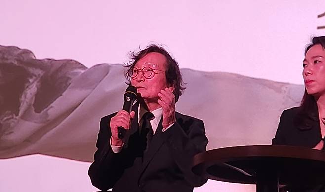 영화에 대해 말하는 정지영 감독 (사진, 신동원 기자)