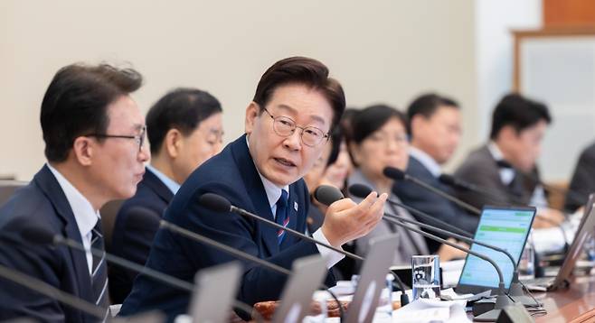 이재명 대통령이 3월31일 청와대에서 열린 국무회의를 주재하고 있다. 사진=청와대 제공