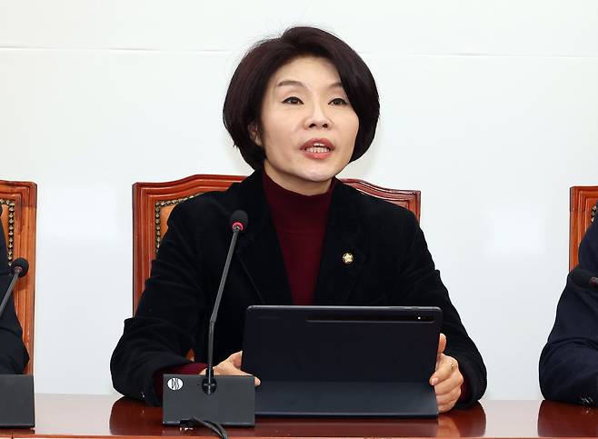 더불어민주당 한정애 정책위의장./연합뉴스