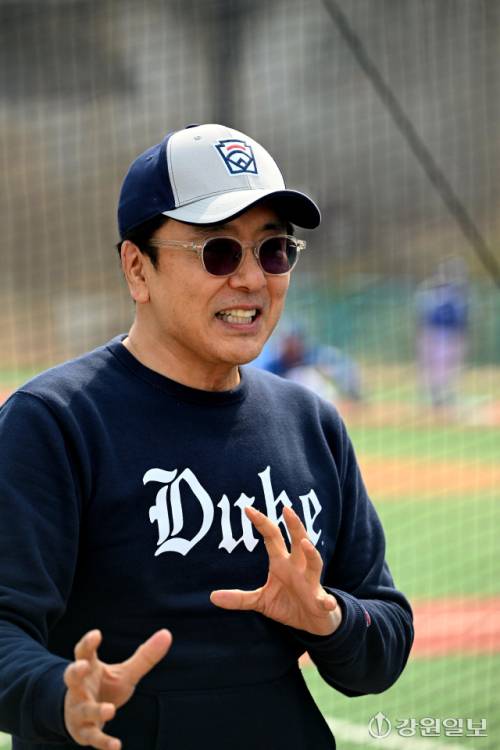 김승우 한국리틀야구연맹회장. 박승선기자