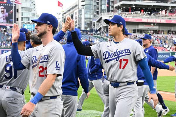 다저스가 워싱턴에 역전승을 거뒀다. 사진= AP= 연합뉴스 제공