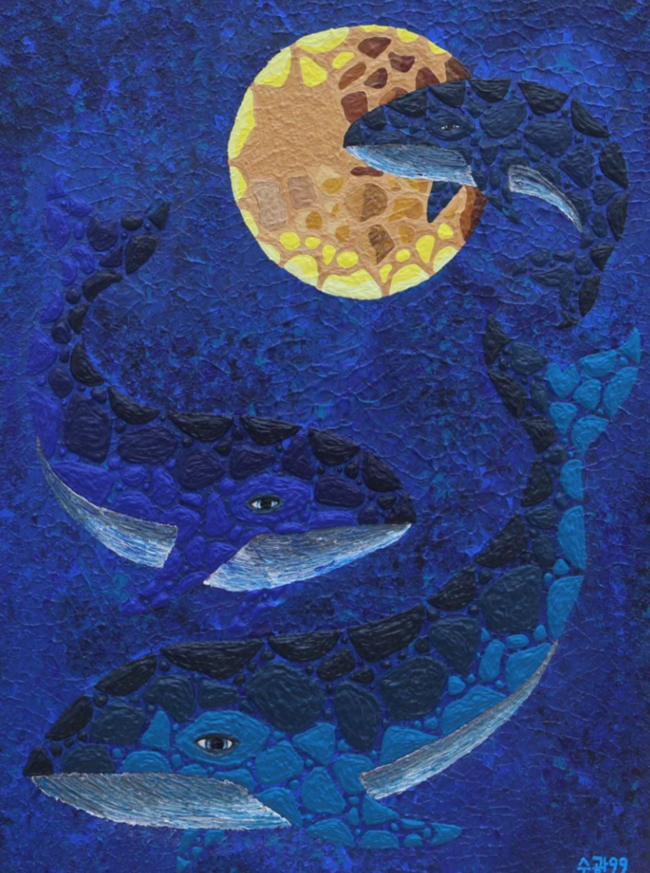 ▲ 김수광, 소원을 말해봐, Acrylic on canvas, 91.0x73.0cm, 2024