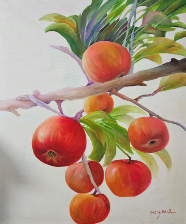 ▲ 류성실, 기쁨, Oil on canvas, 116.8x91.0cm