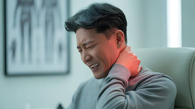 목 디스크는 조기에 발견해 관리할수록 호전될 가능성이 크다|출처: 클립아트코리아