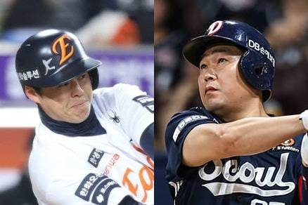 한화 이글스 노시환, 두산 베어스 양의지. 각 구단 제공