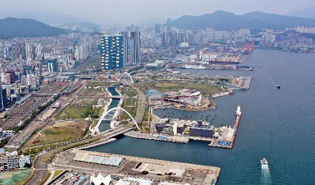 부산항 북항 1·2단계 재개발 사업지 전경. 정종회 기자 jjh@