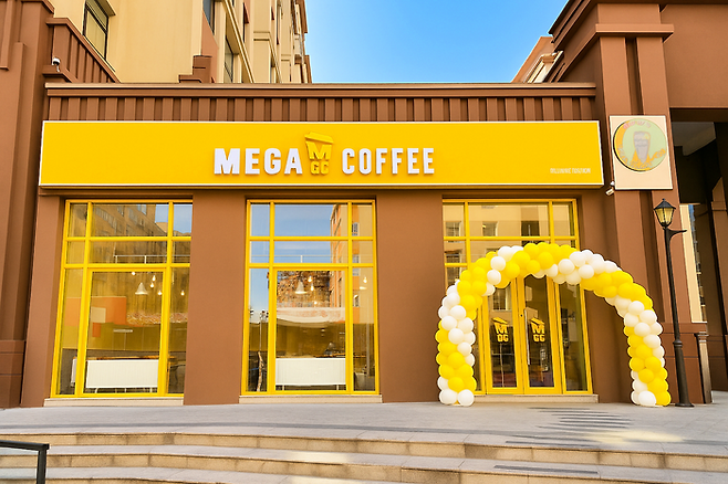몽골 울란바토르에 위치한 메가MGC커피 매장 5호점. ⓒ메가MGC커피