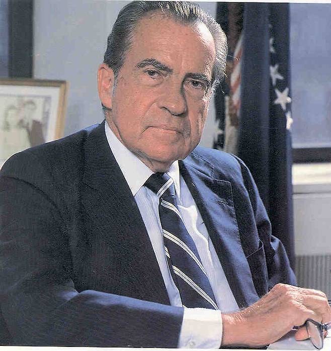 리처드 닉슨 전 미국 대통령. 경향신문 자료사진