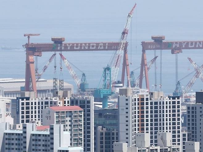 HD현대중공업 울산조선소. 연합뉴스