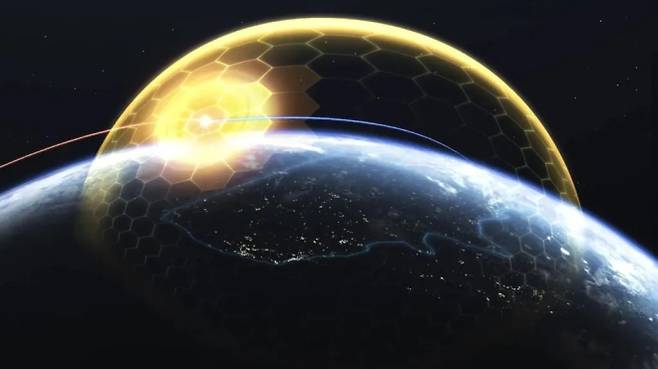 록히드마틴이 공개한 골든돔 미사일방어 체계 개념도. 2027회계연도 국방예산안에는 골든돔 관련 예산도 반영됐다. 록히드마틴 제공