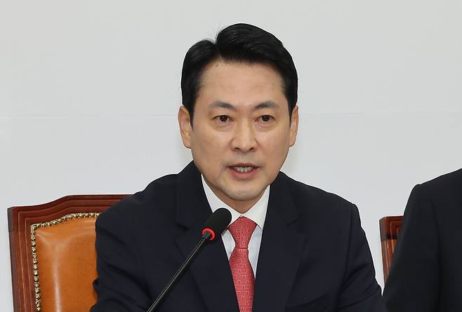 장동혁 국민의힘 대표가 9일 서울 여의도 국회에서 열린 최고위원회의에서 발언하고 있다. ⓒ연합뉴스